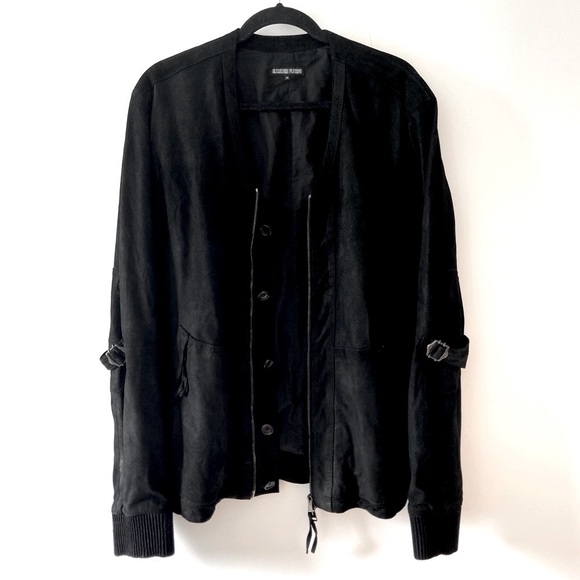Alexandre Plokhov Suede Leather Bomber Jacket 50​​​​ - Picture 1 of 13